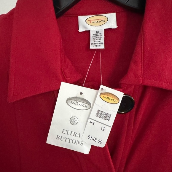 Talbots NWT elegant button down Sheath Dress. Ptp 20” lenght 41” - Picture 4 of 6